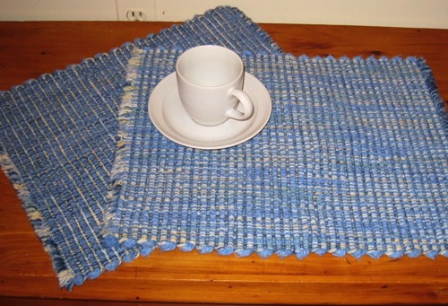 Blue & Buff Placemats